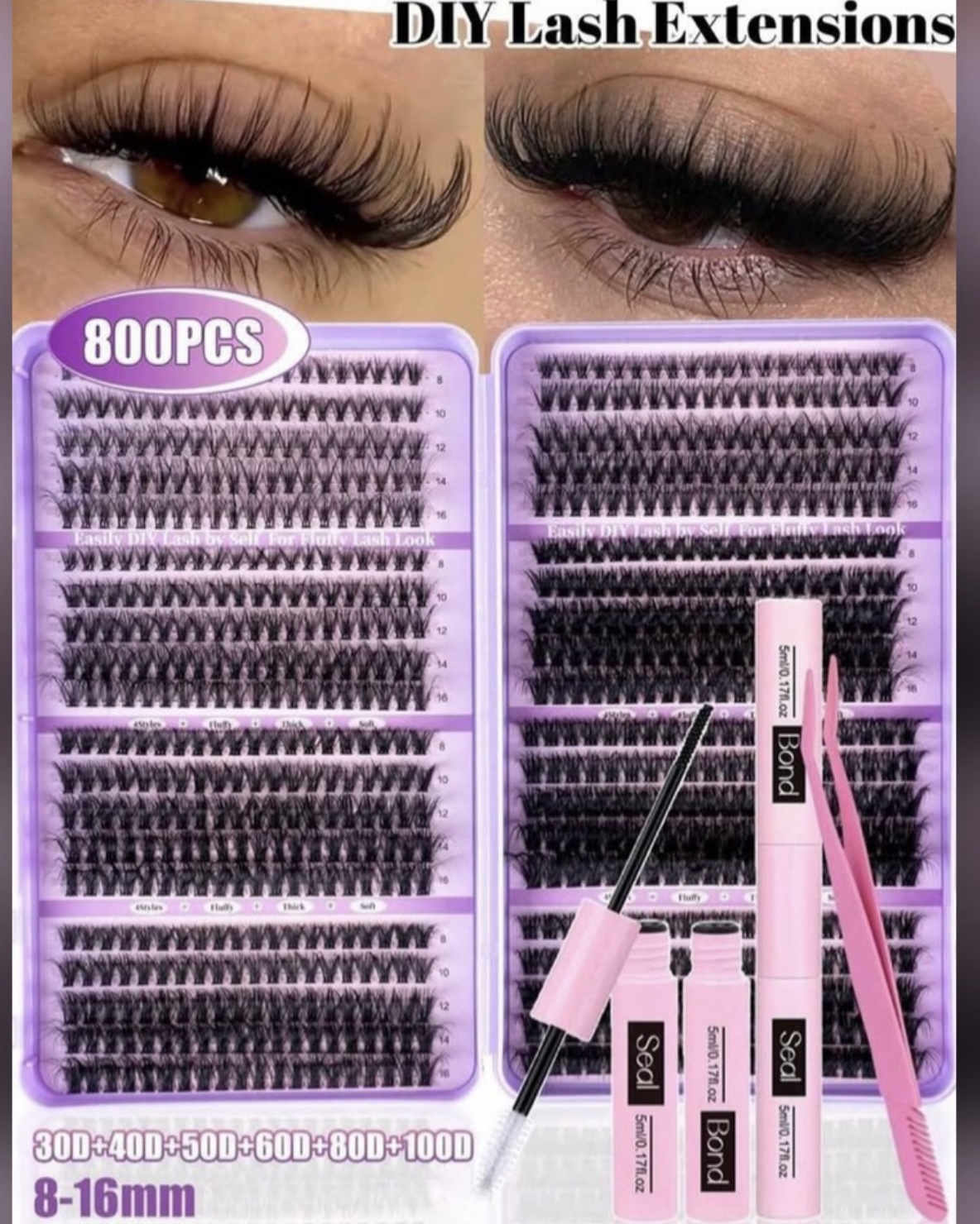Kit de extensiones con libro de 30D al 100D